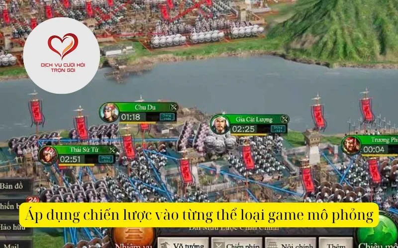 Áp dụng chiến lược vào từng thể loại game mô phỏng