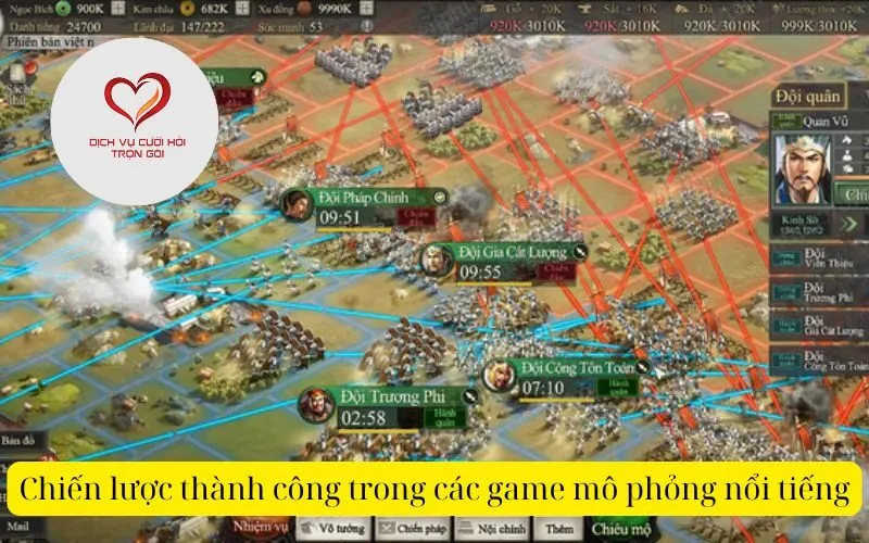 Chiến lược thành công trong các game mô phỏng nổi tiếng